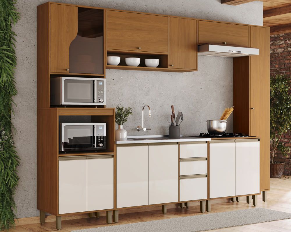 Paneleiro Cozinha Henn Venaly 4 Portas 2 Fornos 50cm