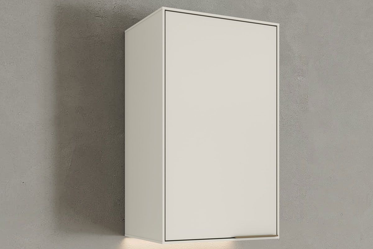 Armário Aéreo Cozinha Henn Fineze 1 Porta 40cm Areia