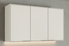 Armário Aéreo Cozinha Henn Fineze 3 Portas 120cm -  Areia