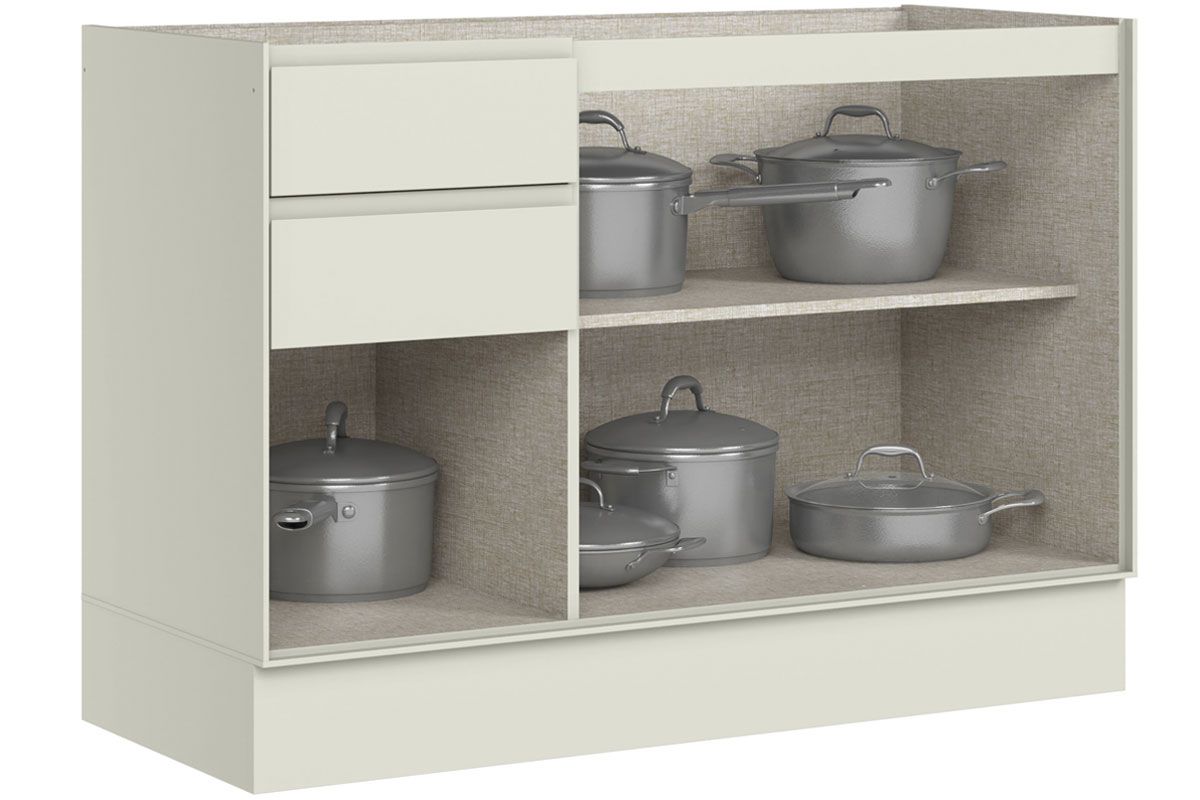 Balcão Cozinha Henn Fineze 3 Portas 2 Gavetas