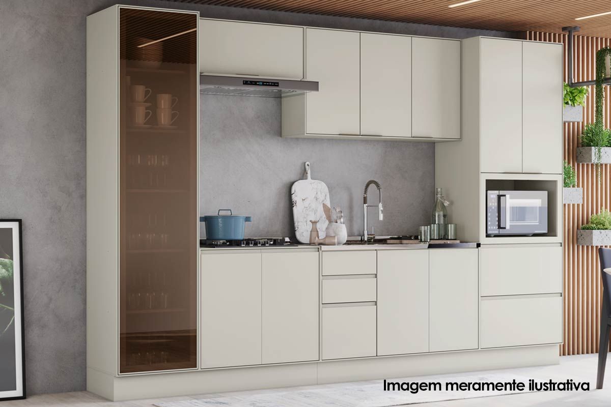 Armário Aéreo Cozinha Henn Fineze 1 Porta 80cm