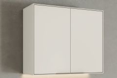Armário Aéreo Cozinha Henn Fineze 2 Portas 80cm -  Areia
