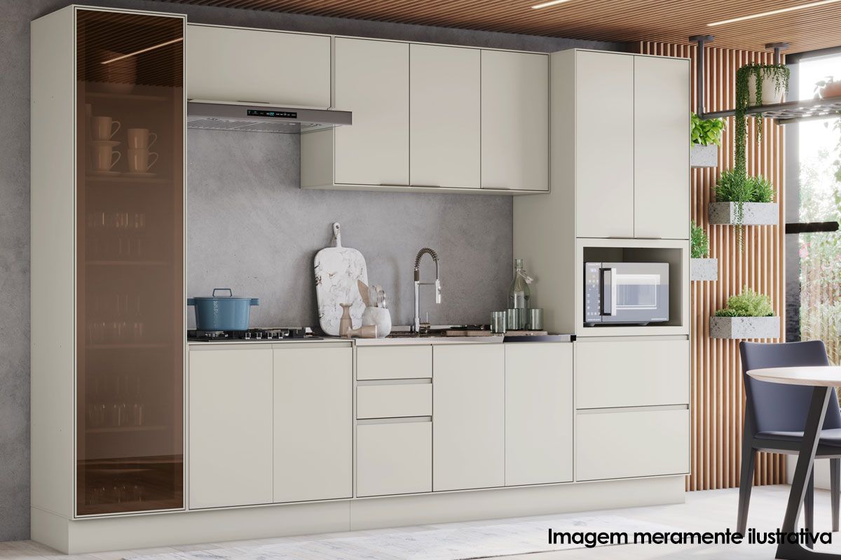 Cristaleira Cozinha Henn Fineze 1 Porta 50cm
