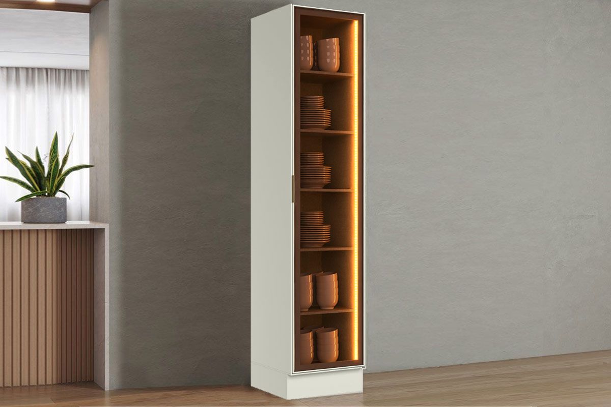 Cristaleira Cozinha Henn Fineze 1 Porta 50cm