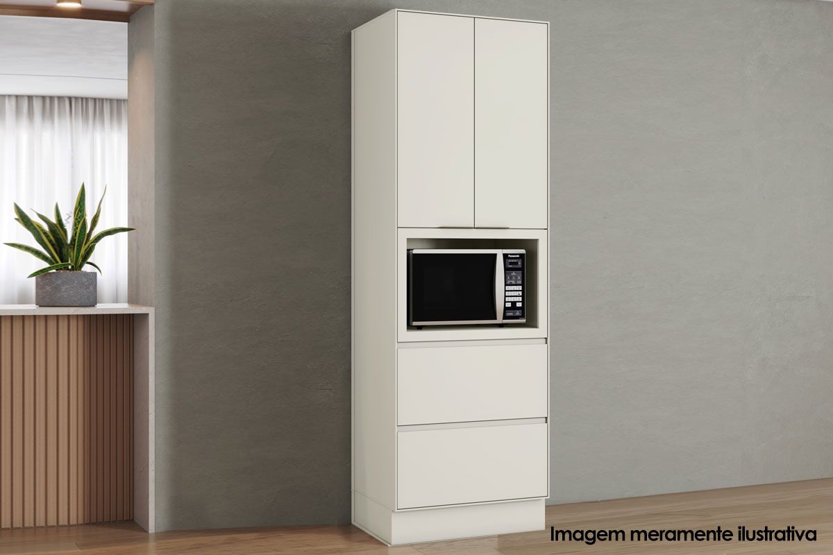 Paneleiro Cozinha Henn Fineze 2 Portas 2 Gavetas Areia