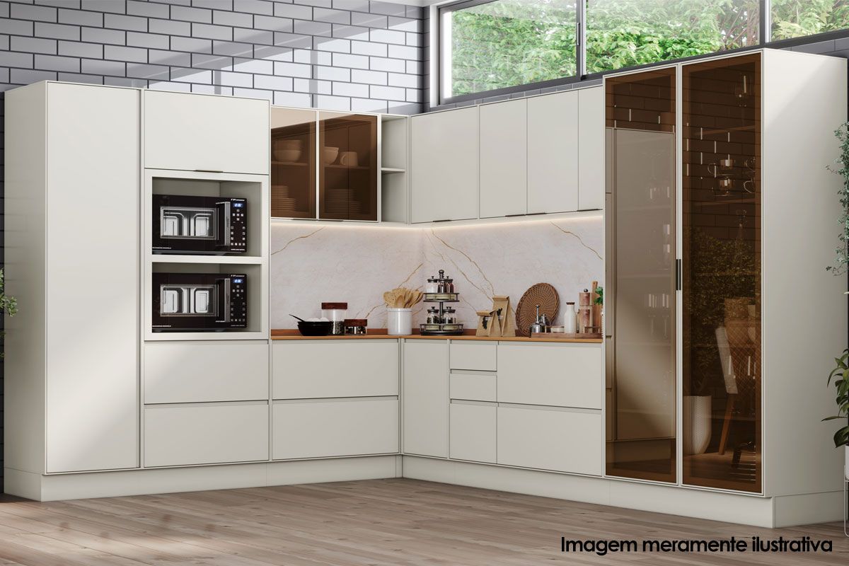 Paneleiro Cozinha Henn Fineze 1 Porta 2 Gavetas