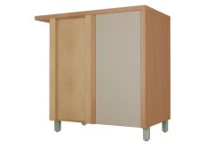 Balcão Cozinha Nesher c/Tampo Condessa Canto Reto c/1 Porta 93cm