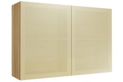 Armário Aéreo Cozinha Nesher Rainha Infinito 2 Portas c/Vidro 120cm