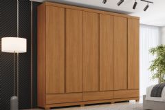 Guarda Roupa Casal Imperial 6 Portas 9 Gavetas Henn