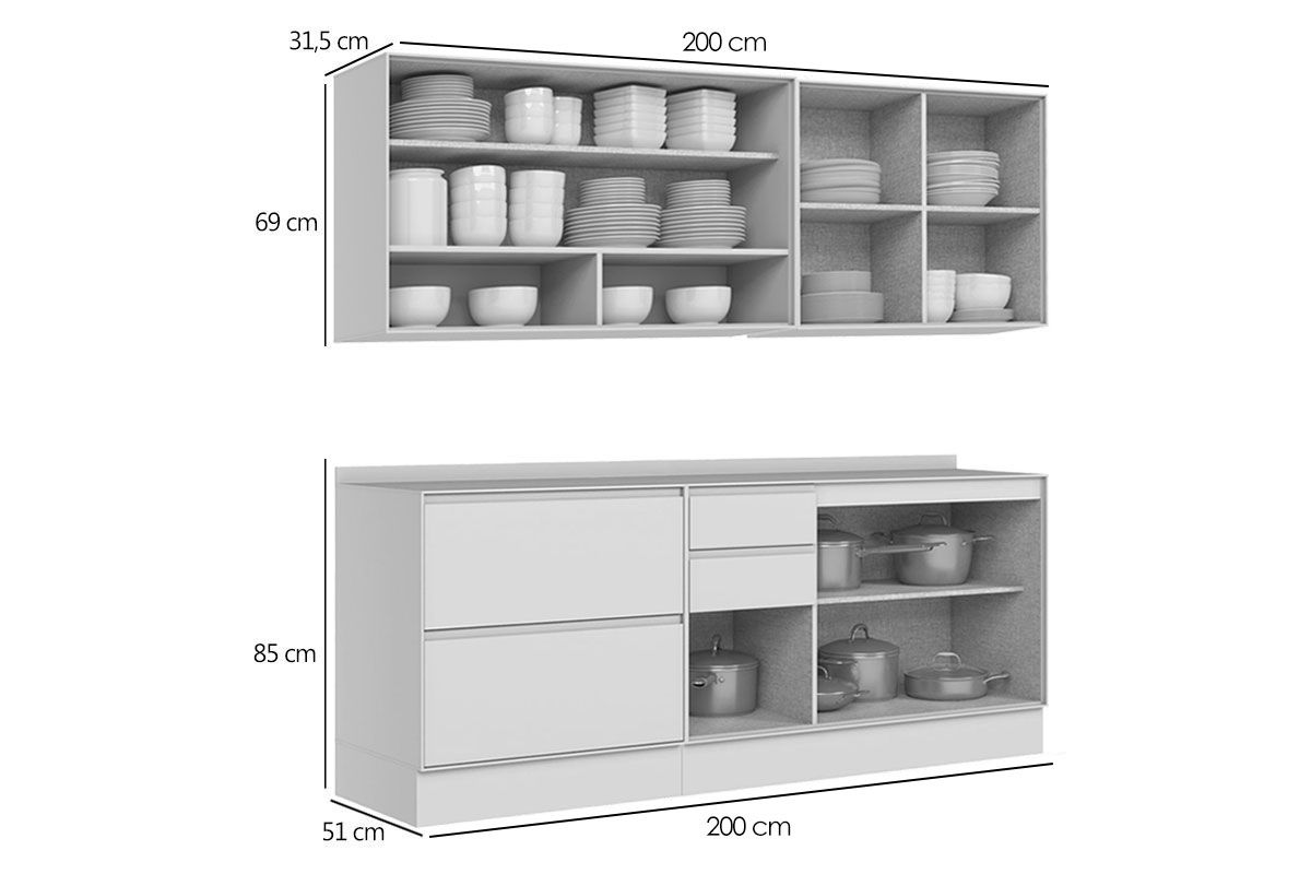 Cozinha Completa Henn Fineze 6 Peças CZ463