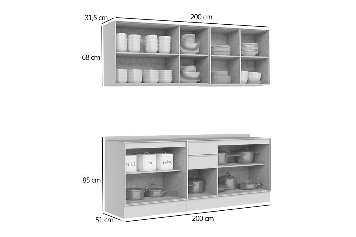 Cozinha Completa Henn Fineze 6 Peças CZ458