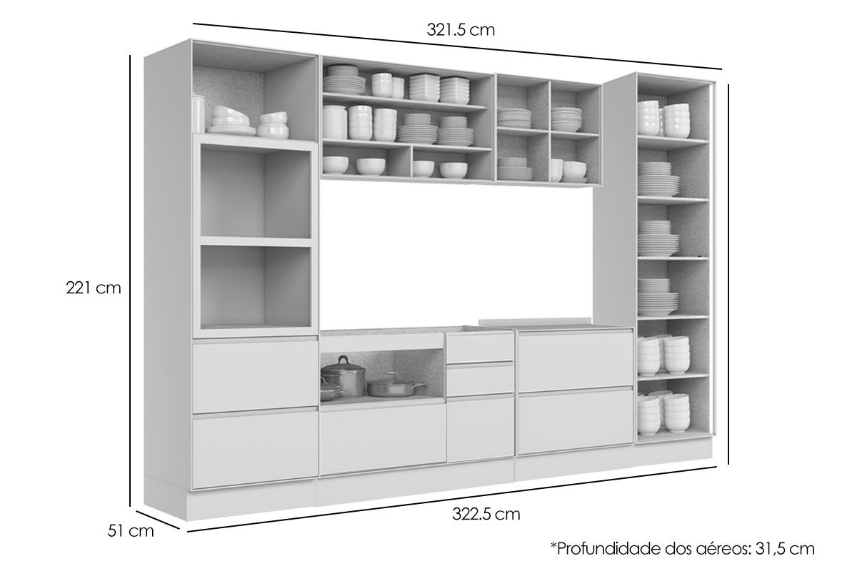 Cozinha Completa Henn Fineze 7 Peças CZ485