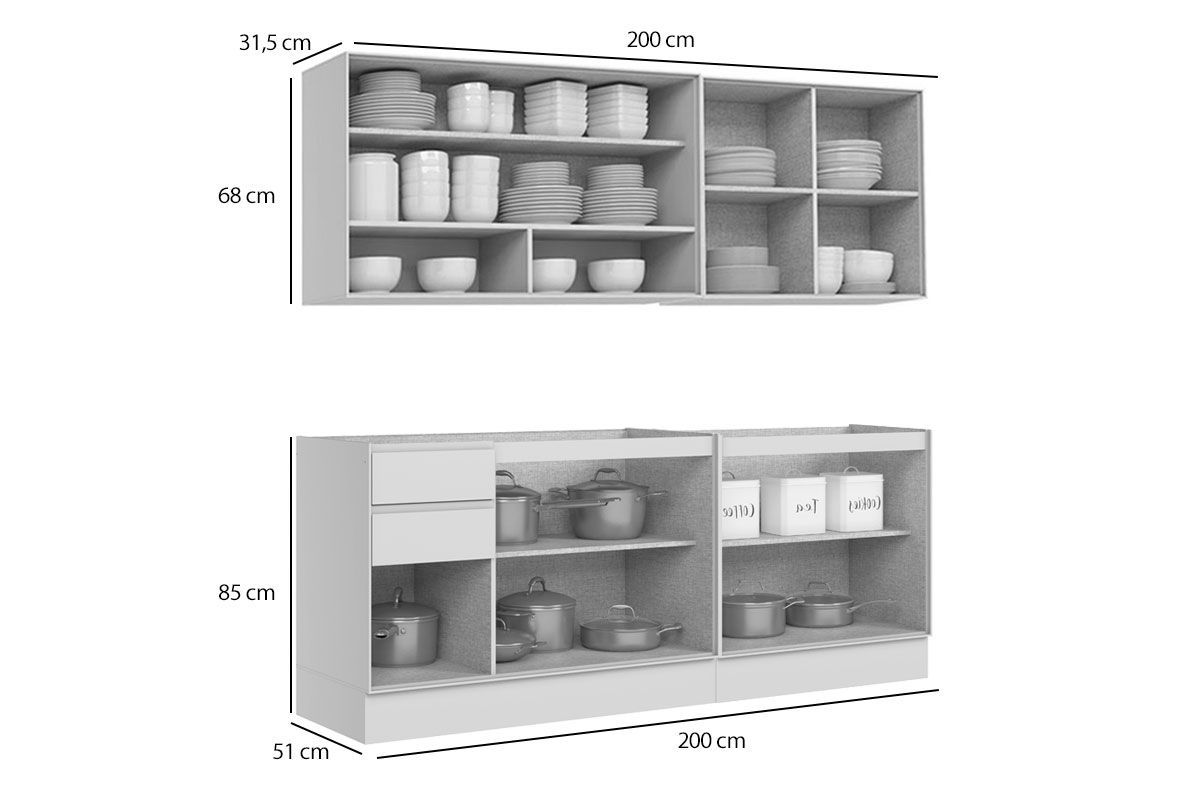Cozinha Completa Henn Fineze 4 Peças CZ406