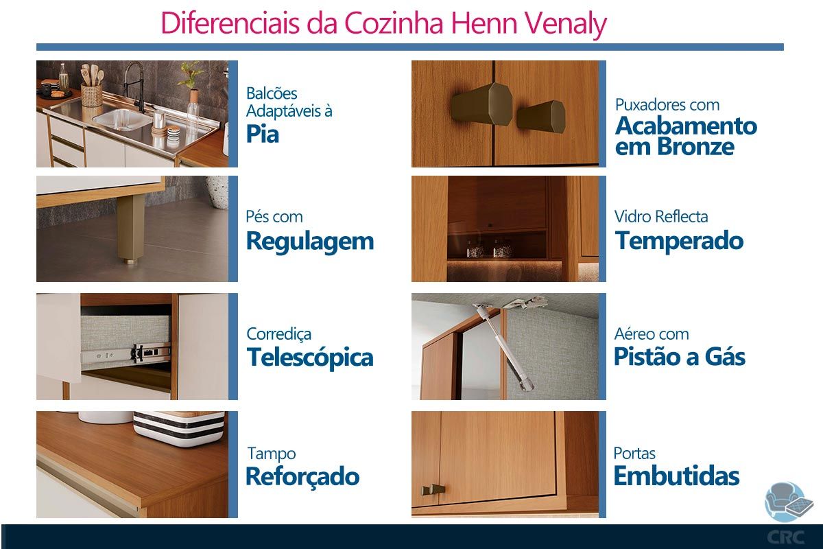 Cozinha Completa Henn Venaly 7 Peças CZ452