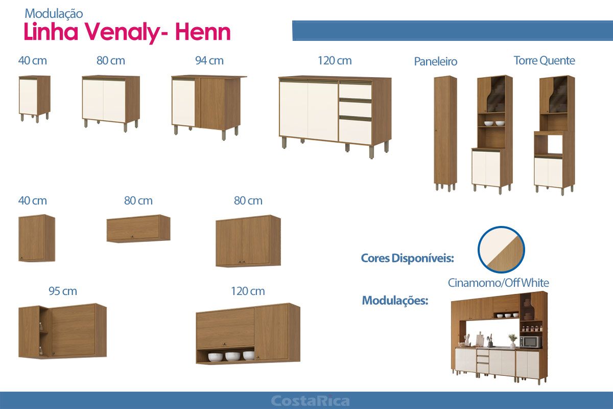 Cozinha Completa Henn Venaly 7 Peças CZ452