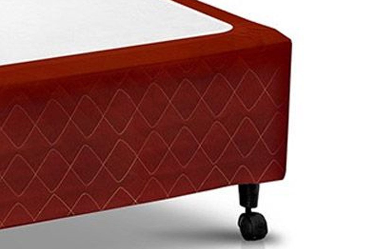 Cama Box c/2 Auxiliares Poli Wine Castor