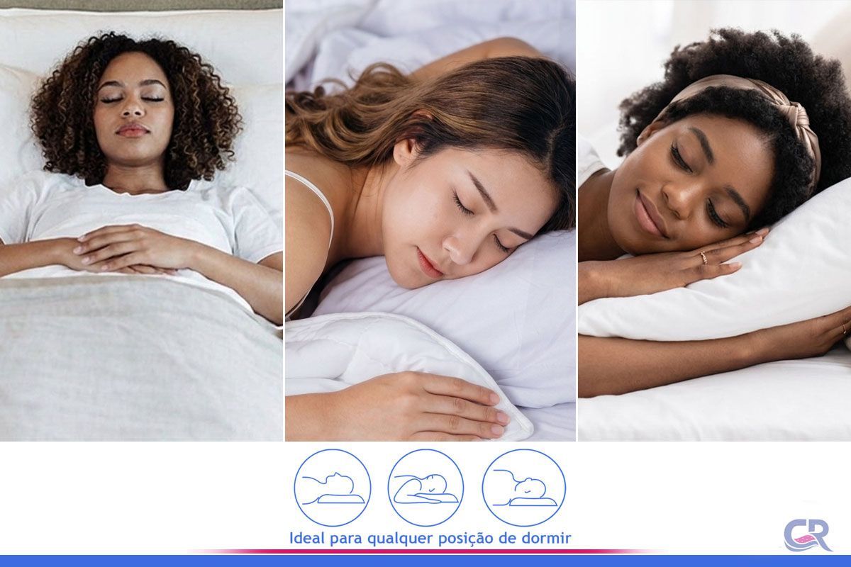 Travesseiro Viscoelástico Kit 4un Conforto Nasa Anatômico Ortobom
