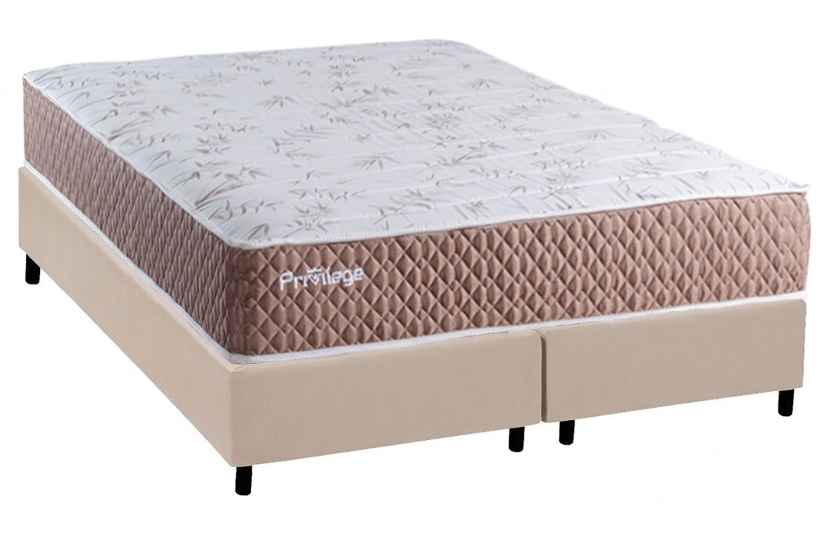 Cama Box CRC +Colchão Molas Privilege Paropas