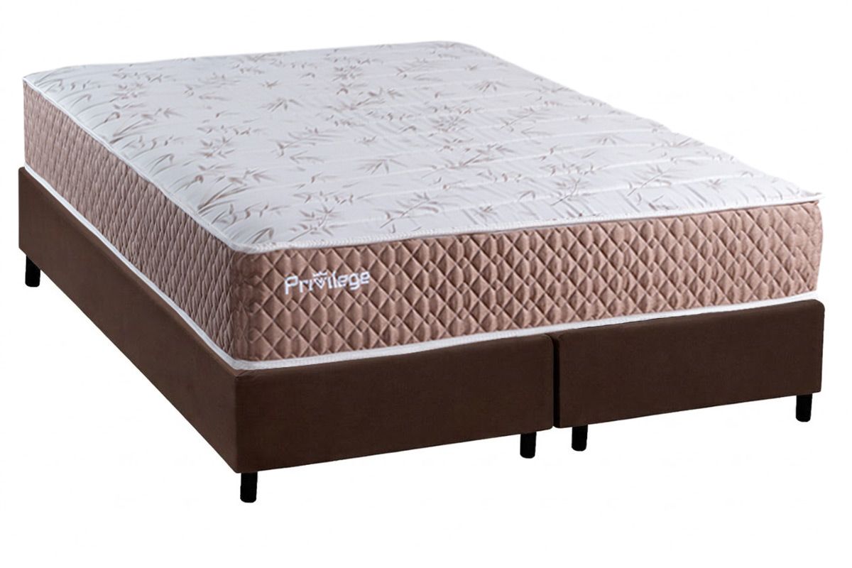 Cama Box CRC +Colchão Molas Privilege Paropas
