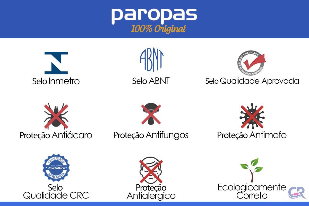Cama Box Baú CRC +Colchão Molas Privilege Paropas