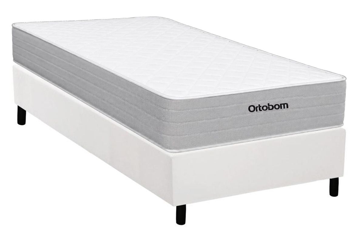 Cama Box CRC +Colchão Molas Plenno Ortobom