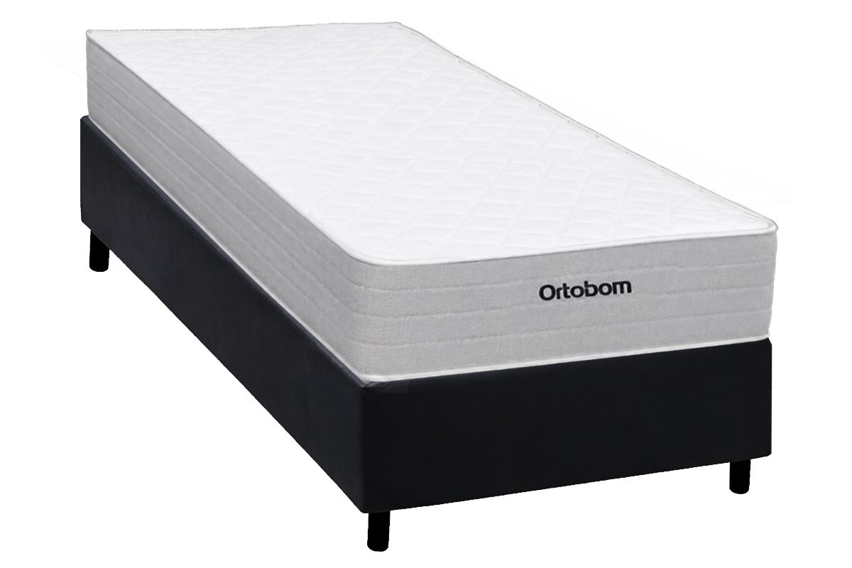 Cama Box CRC +Colchão Molas Plenno Ortobom