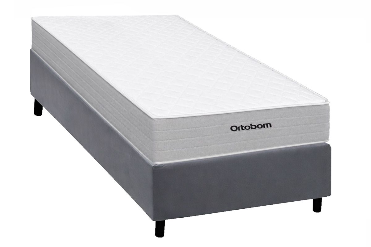 Cama Box CRC +Colchão Molas Plenno Ortobom