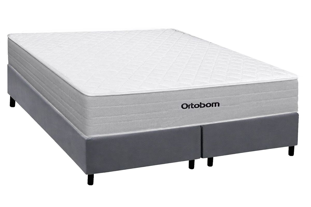 Cama Box CRC +Colchão Molas Plenno Ortobom