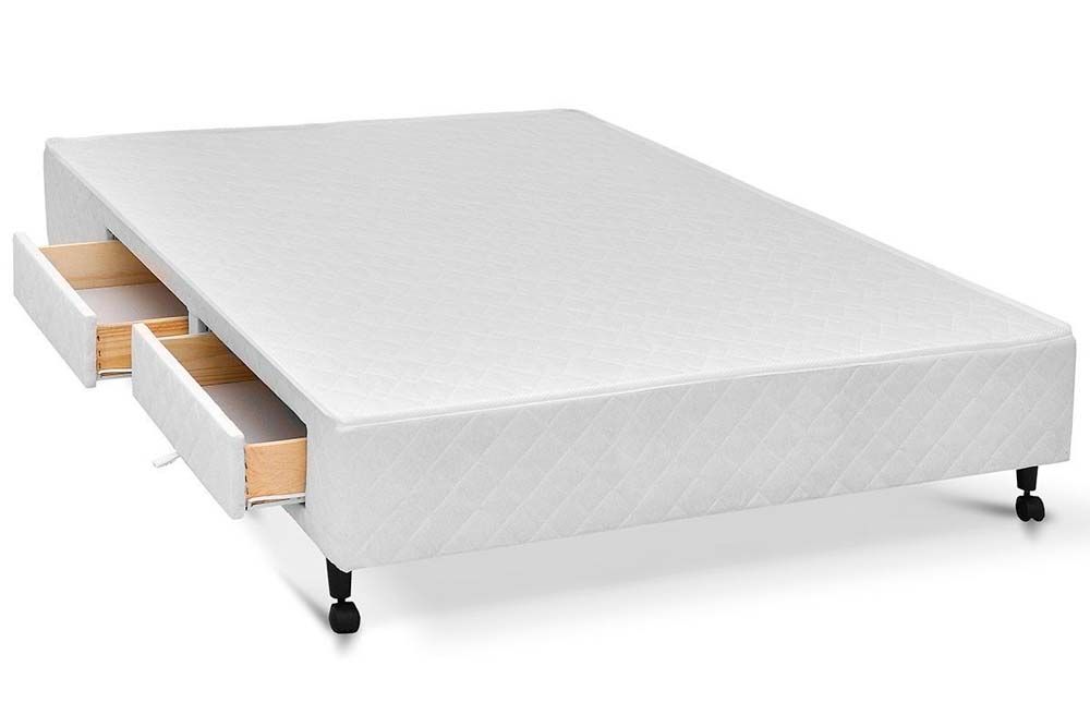 Cama Box Castor Poli White