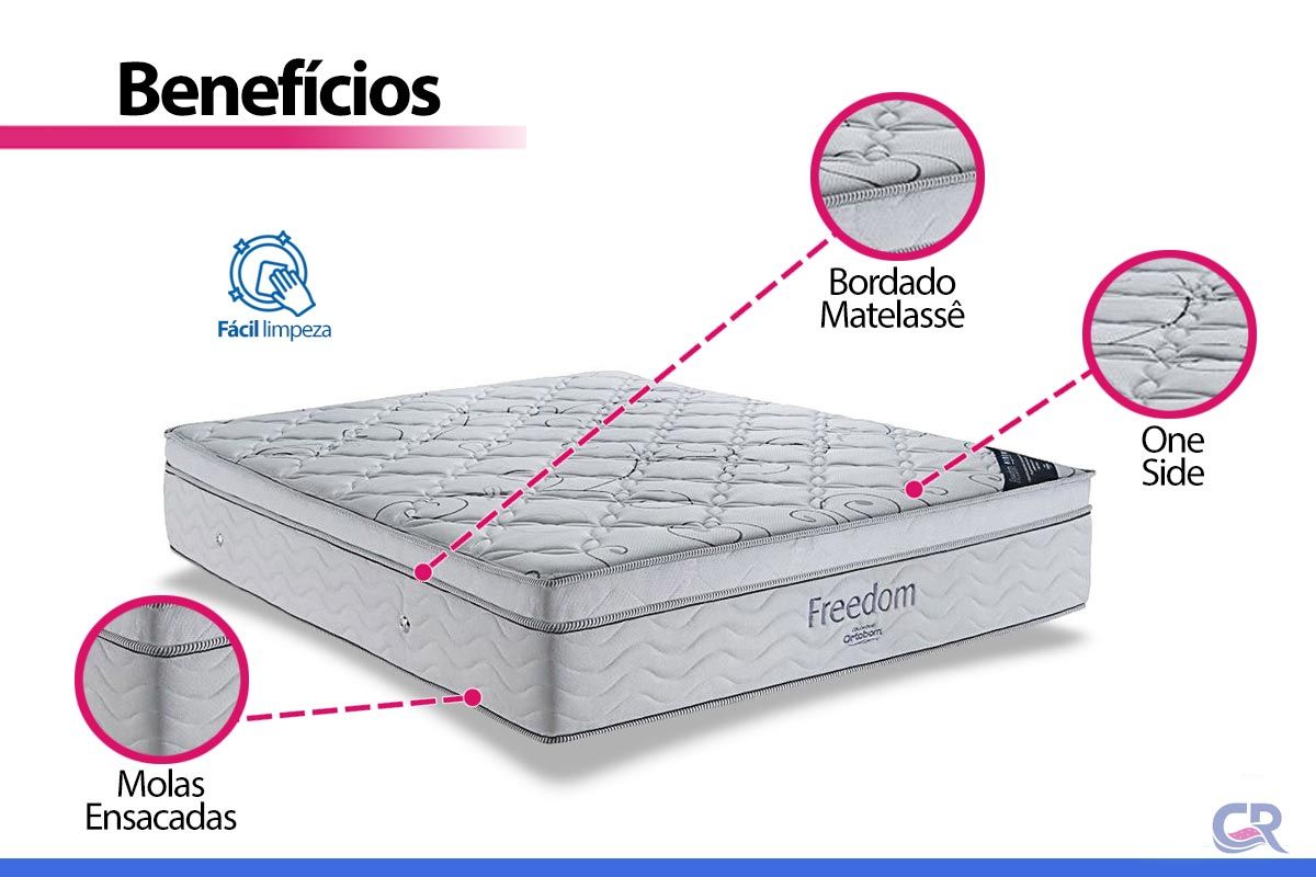 Colchão Molas Ensacadas Ortobom Freedom Colchão Molas Ensacadas Ortobom Freedom