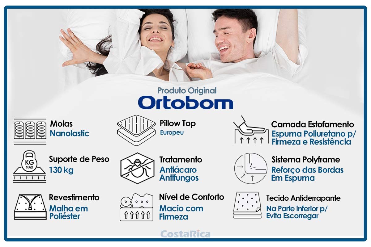 Colchão Molas Nanolastic Ortobom Light