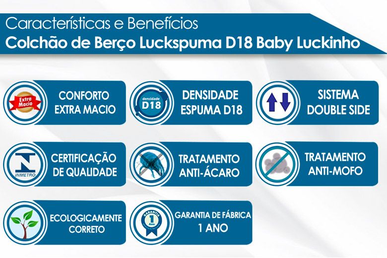 Colchão Luckspuma D18 Baby Luckinho