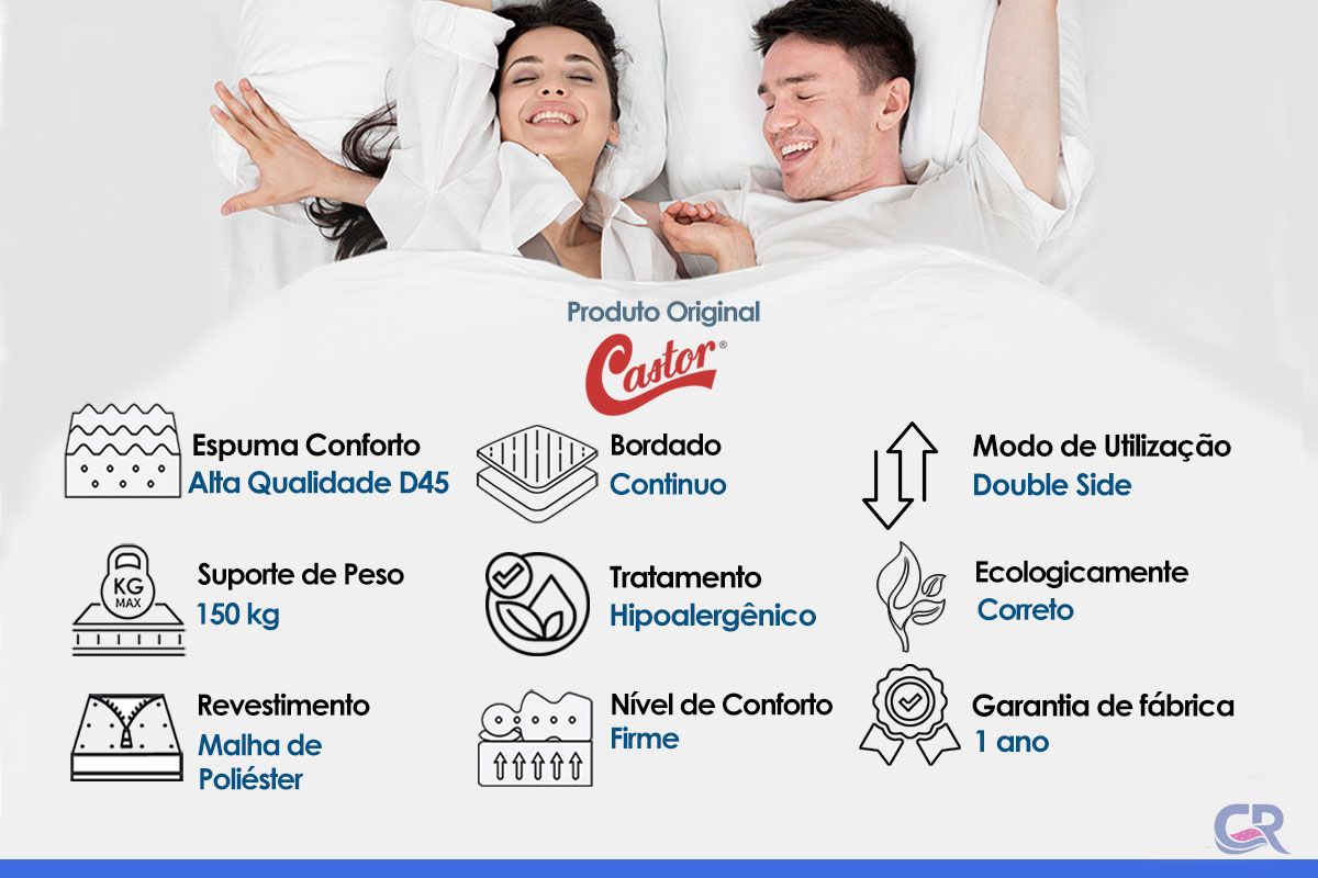 Colchão D45 Castor Sleep Max