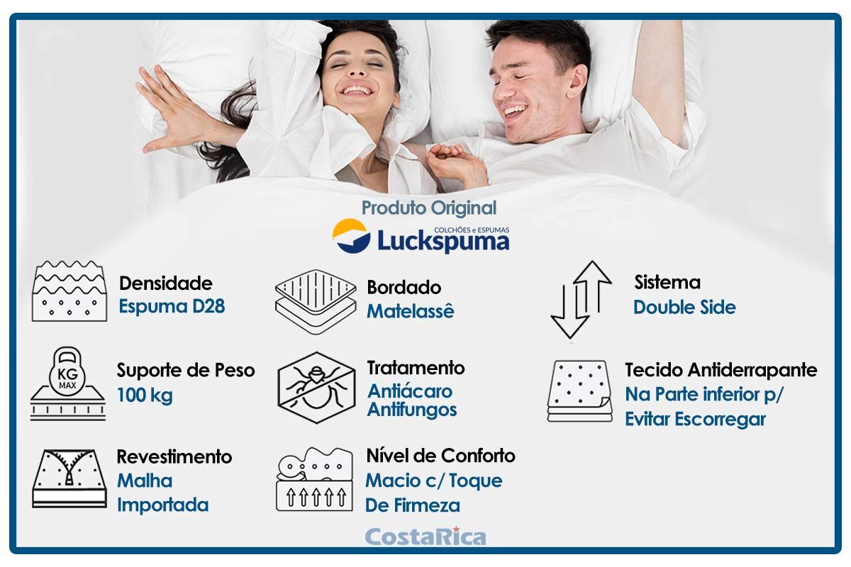 Colchão Hospitalar Luckspuma D28 Impermeável