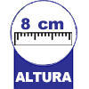  - 8 centímetros de altura