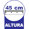  - 45 centímetros de altura