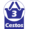  - 3 cestos