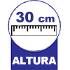  - 30 centímetros de altura
