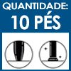  - Móvel possui 10 pés