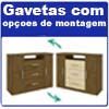  - Gavetas com opções de montagem