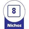 - 8 Nichos