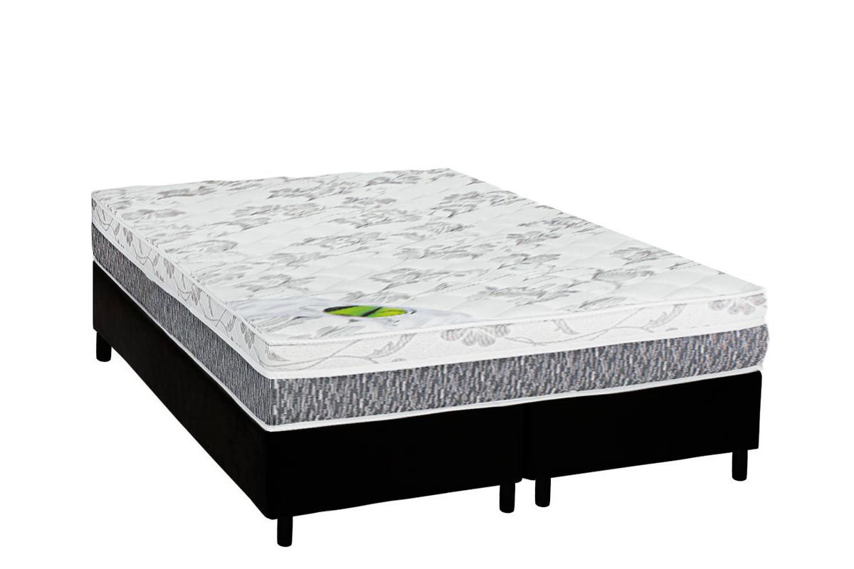 Cama Box CRC +Colchão Ortopédico D65 Aspen Luckspuma