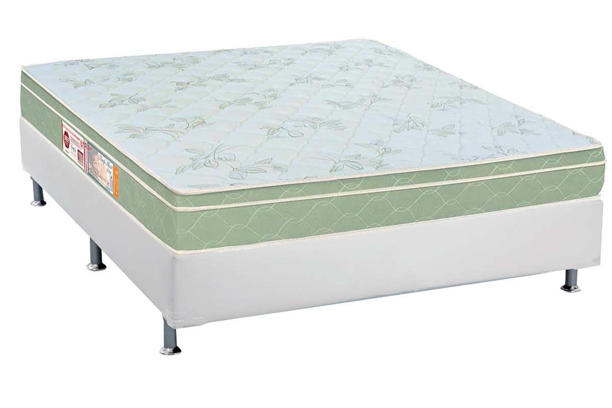Cama Box CRC +Colchão Espuma D33 Sleep Max Castor