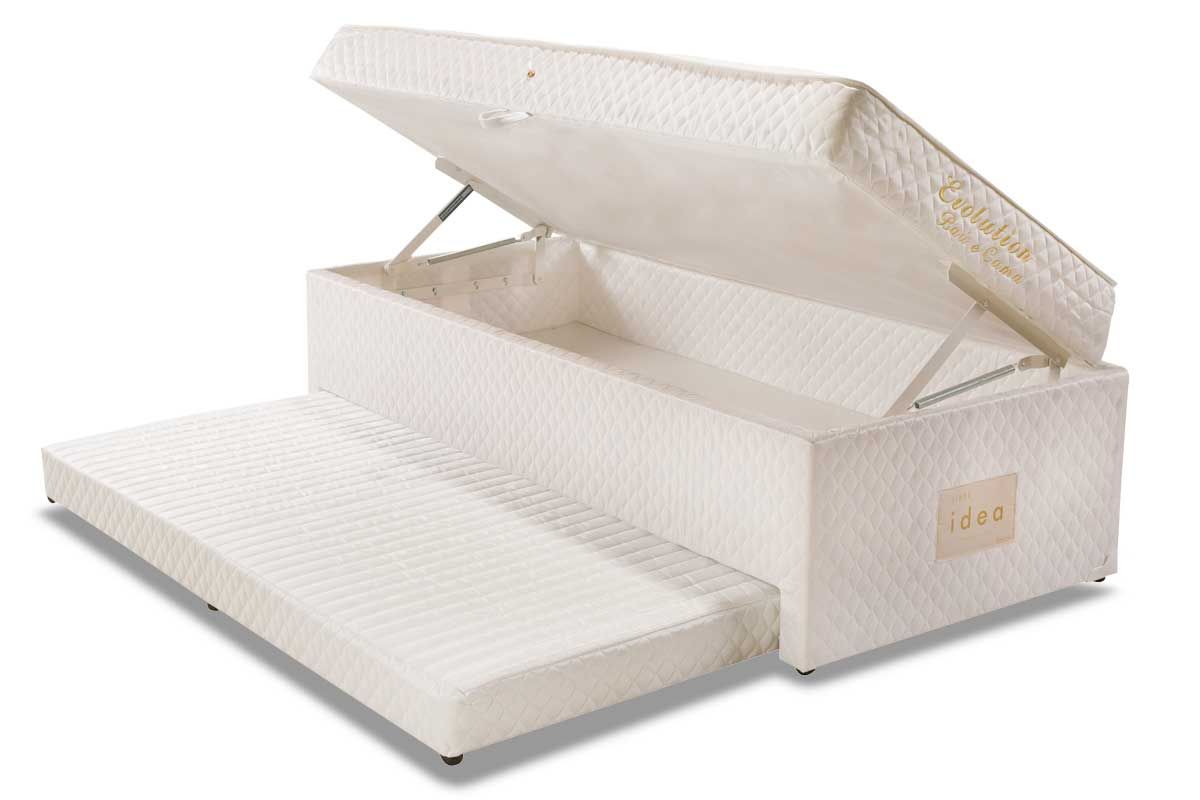 Cama Baú c/Aux Conjugado c/Colchão Evolution Herval