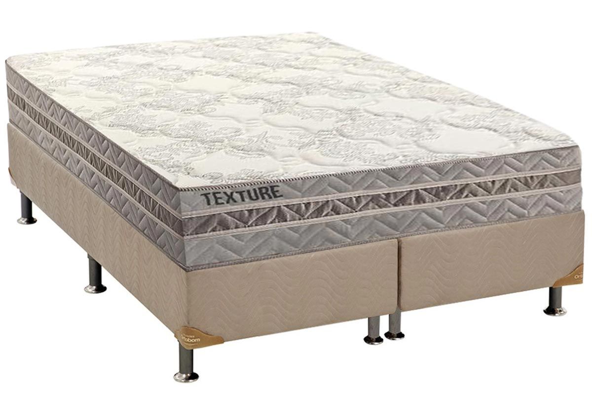 Cama Box CRC +Colchão Molas Texture Paropas