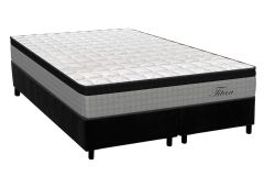 Cama Box Filhão +Colchão Molas Titan Orthoflex