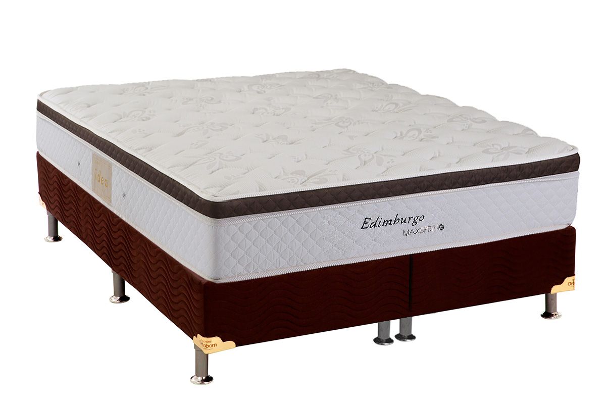 Cama Box CRC +Colchão Molas Edimburgo Herval