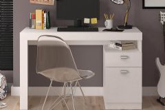 Mesa Computador Melissa c/ 1 Porta e 1 Gaveta Branco-Permóbili