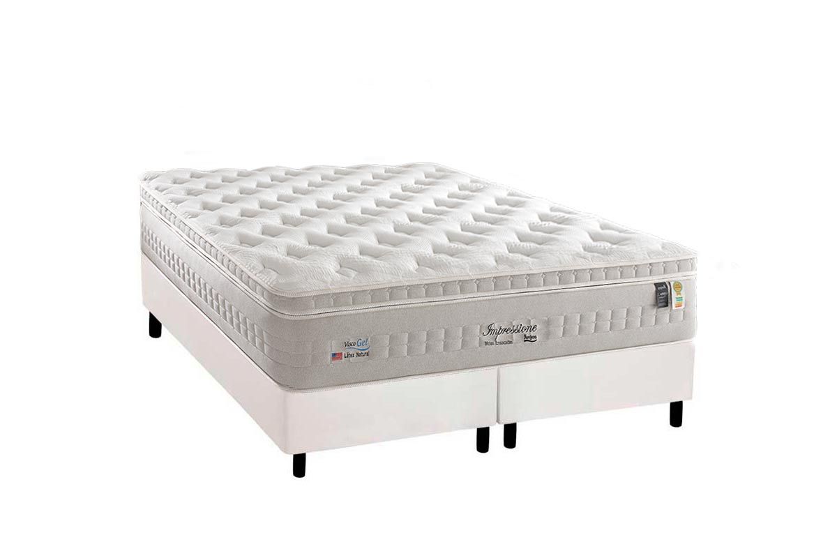 Cama Box Filhão +Colchão Molas Impressione Anjos