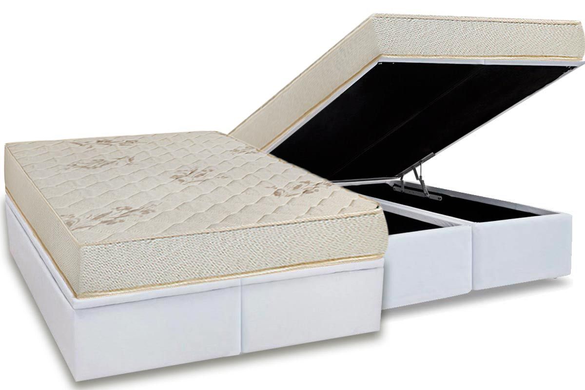 Cama Box Baú Filhão +Colchão D33 Supreme Luckspuma